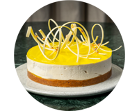 Citron-lakrids cheesecake