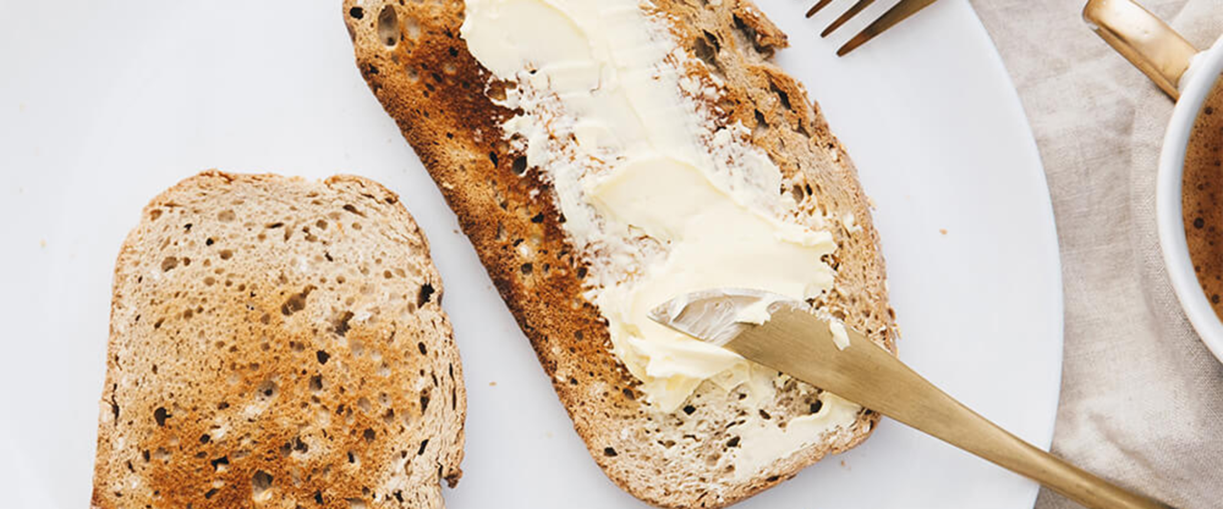 Laktosefri smør på brød