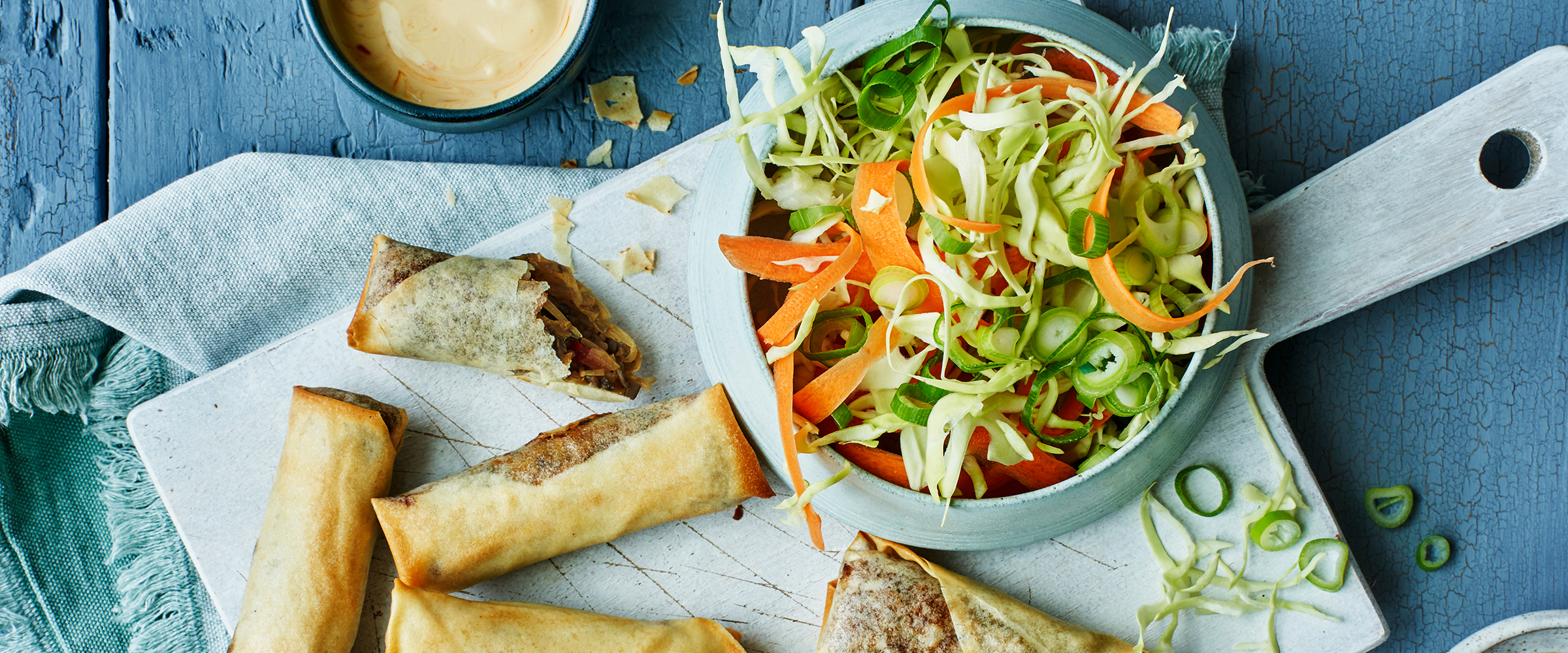 Forårsruller og salat