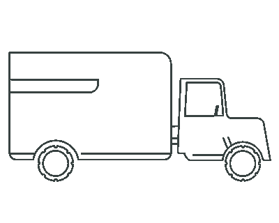 Vi arbejder tæt sammen med vores samarbejdspartnere, der transporterer vores produkter til dit lokale supermarked.