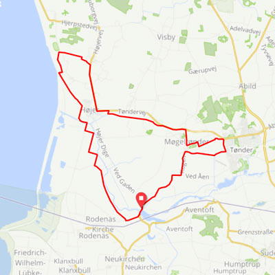 Tøndermarsken - 43km i øde og smukt terræn