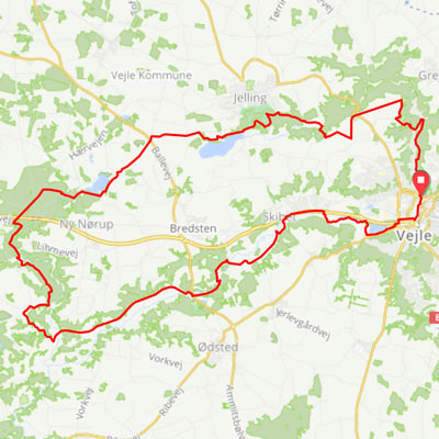 Vejle - 60 km i gode, gamle og kuperede Vejle