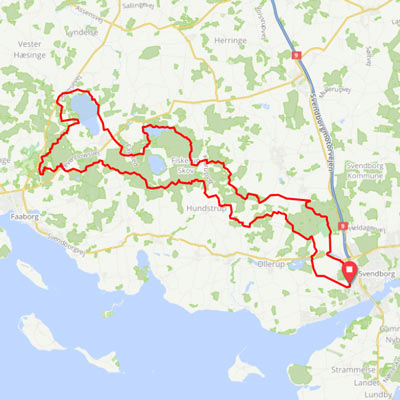 Svanninge Bakker - 76 km på dejlige Fyn