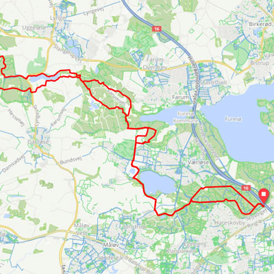 Hareskoven - 50 km i varieret skov- og markvej