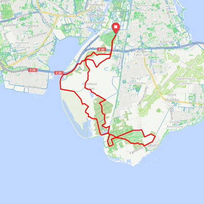 Kalvebod fælled - 34 km i fladt og smukt terræn