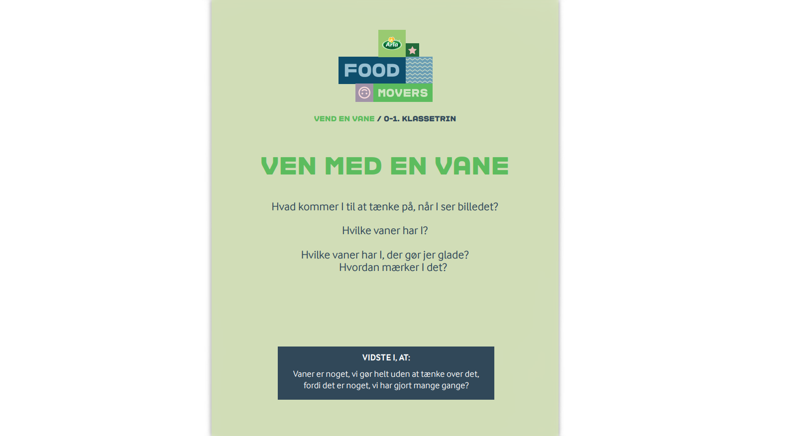 Klasse-talks 0. – 1. 