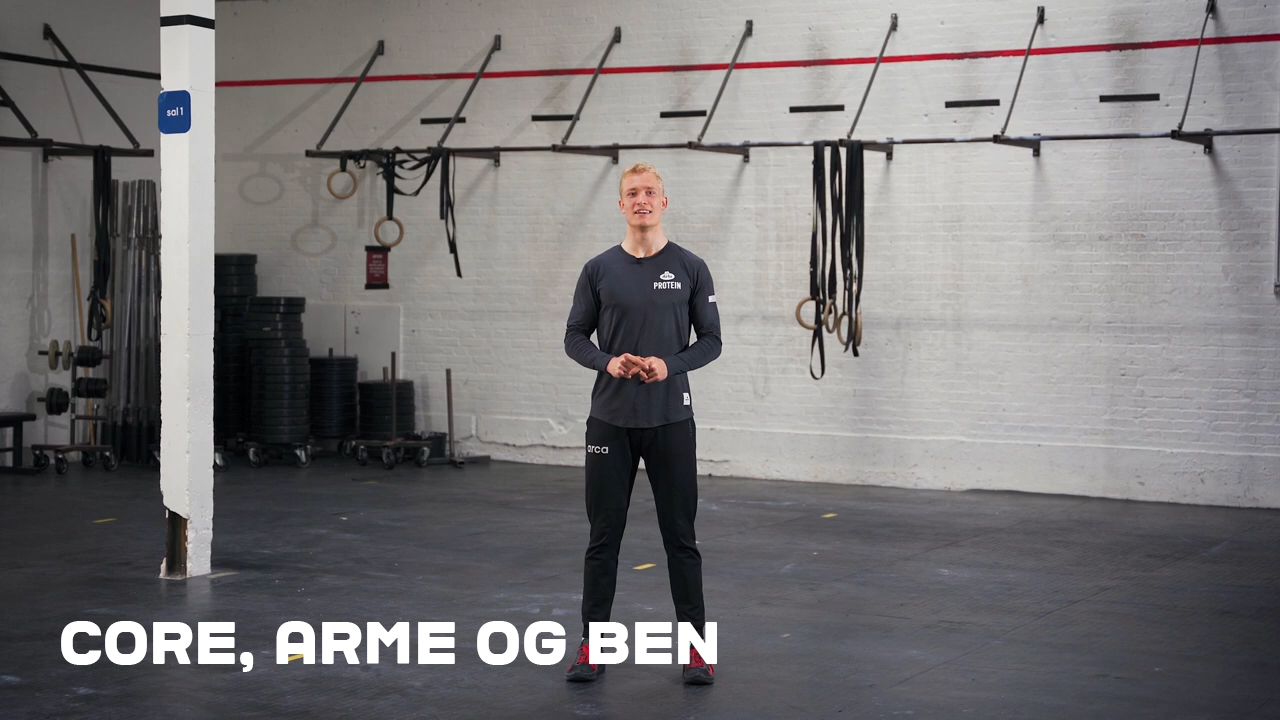 Tæningsvideo til core, arme og ben