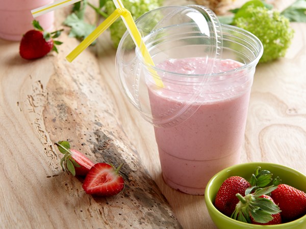 Smoothies med jordbær