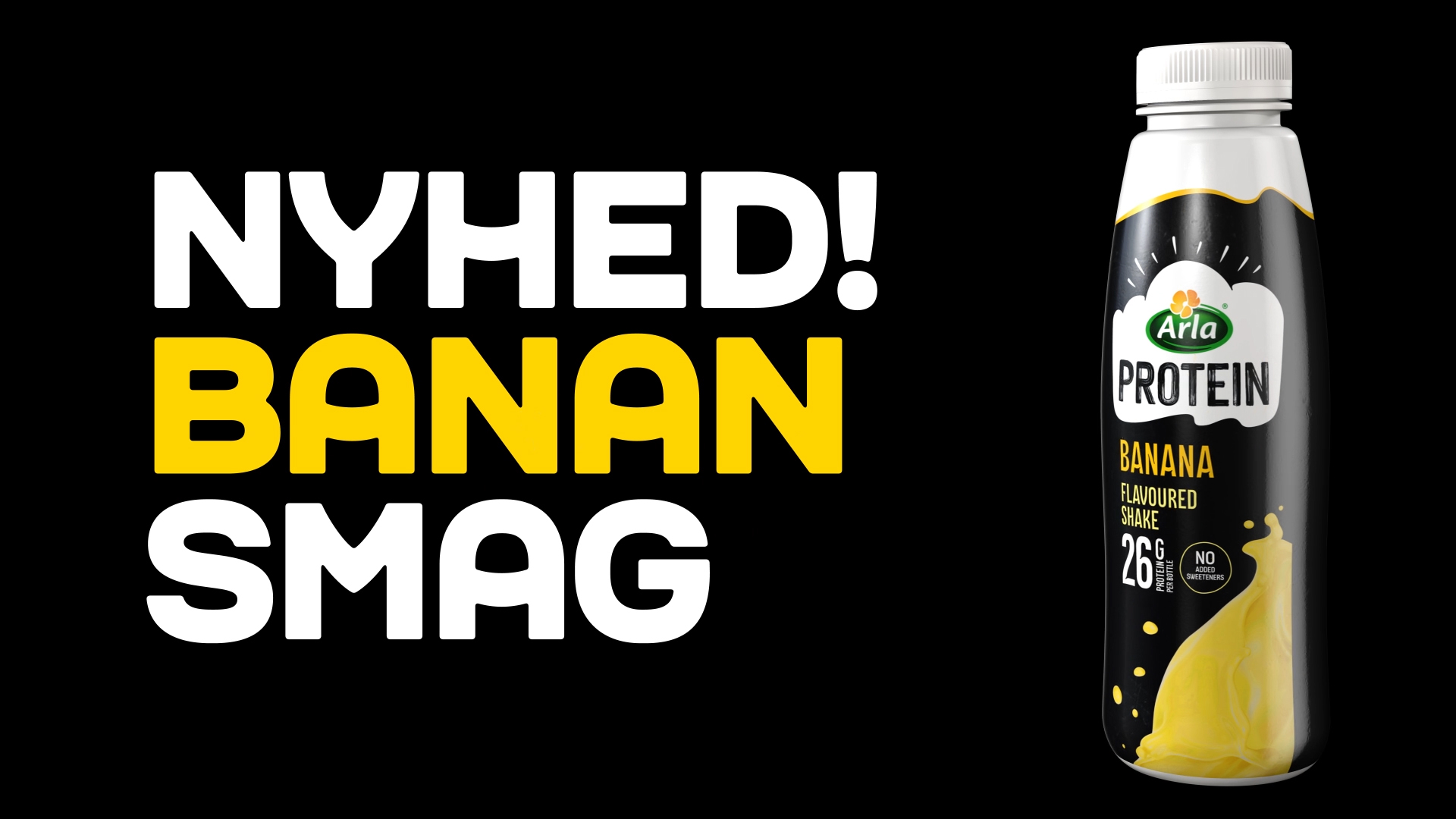 Ny proteinshake med banansmag