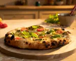 Mozzarella tern på pizza