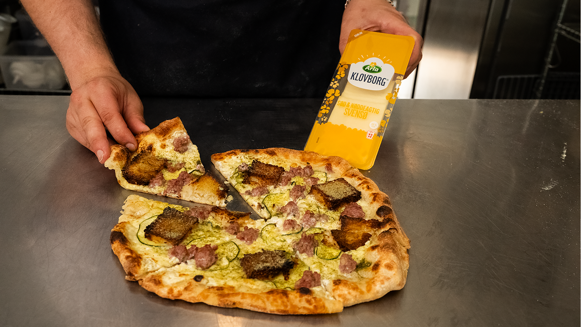 Hvid pizza med Vestbo