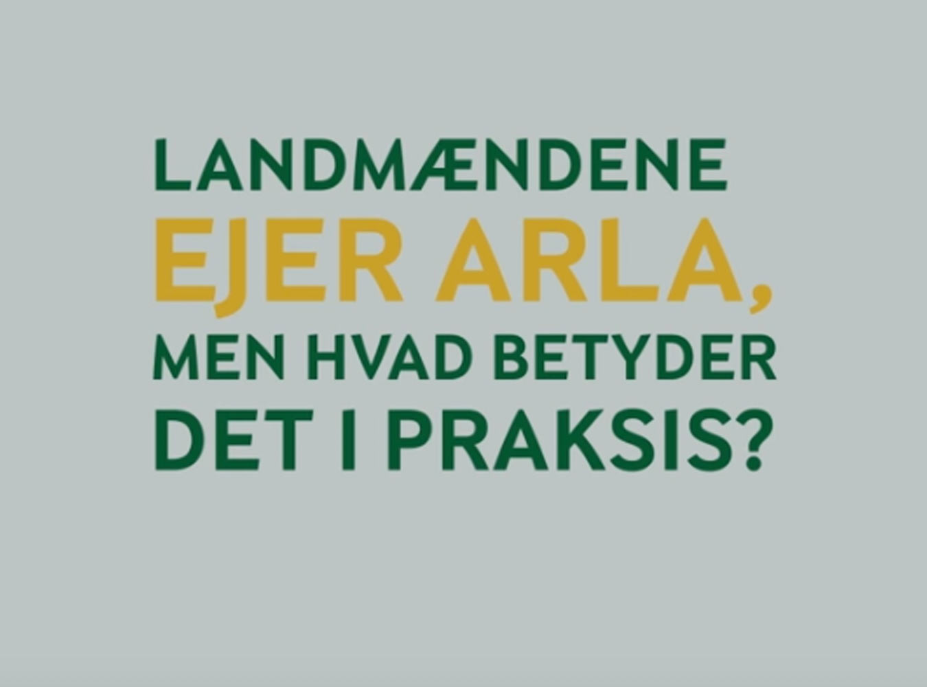 Bliv klogere på hvad det vil sige, at vi er et andelsmejeri