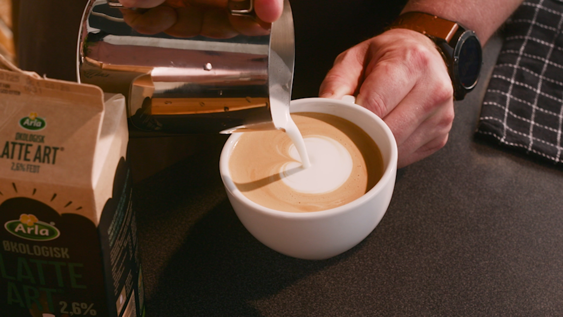 Sådan laver du hjertet i din kaffe