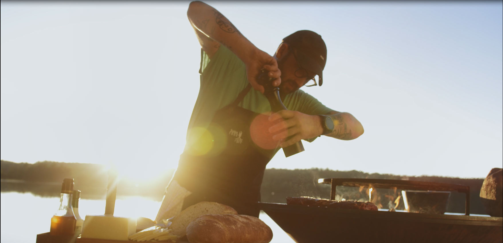 Off grid cooking med Lurpak Store Økssø