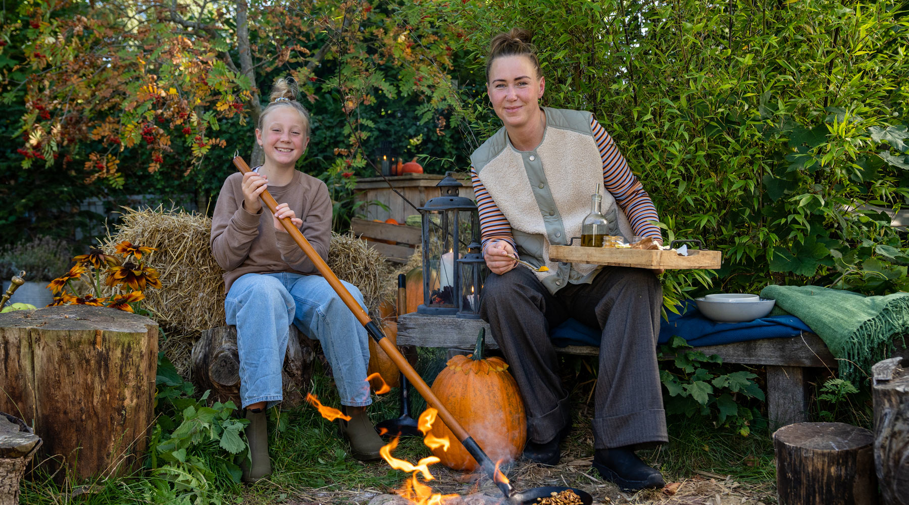 Græskarkerner på bål | Arla® Madløjer