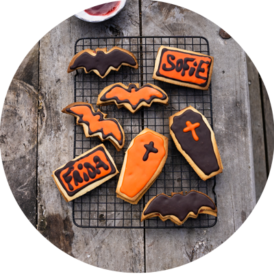 Hindbærsnitter som bordkort 