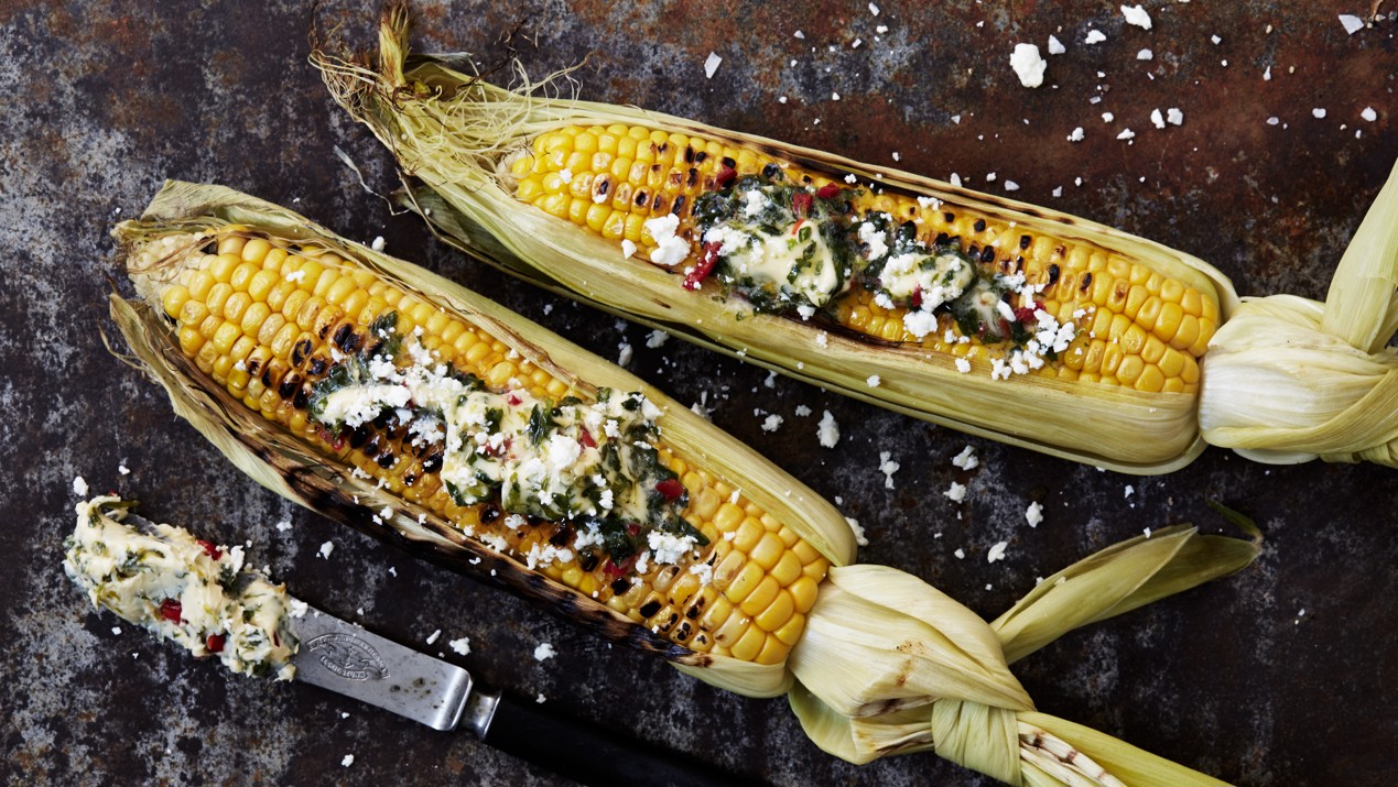 Grillede majs