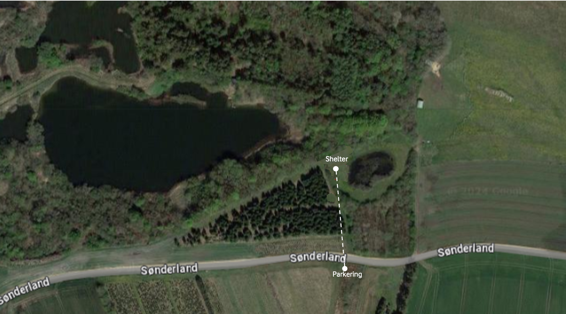 Her ligger shelteret