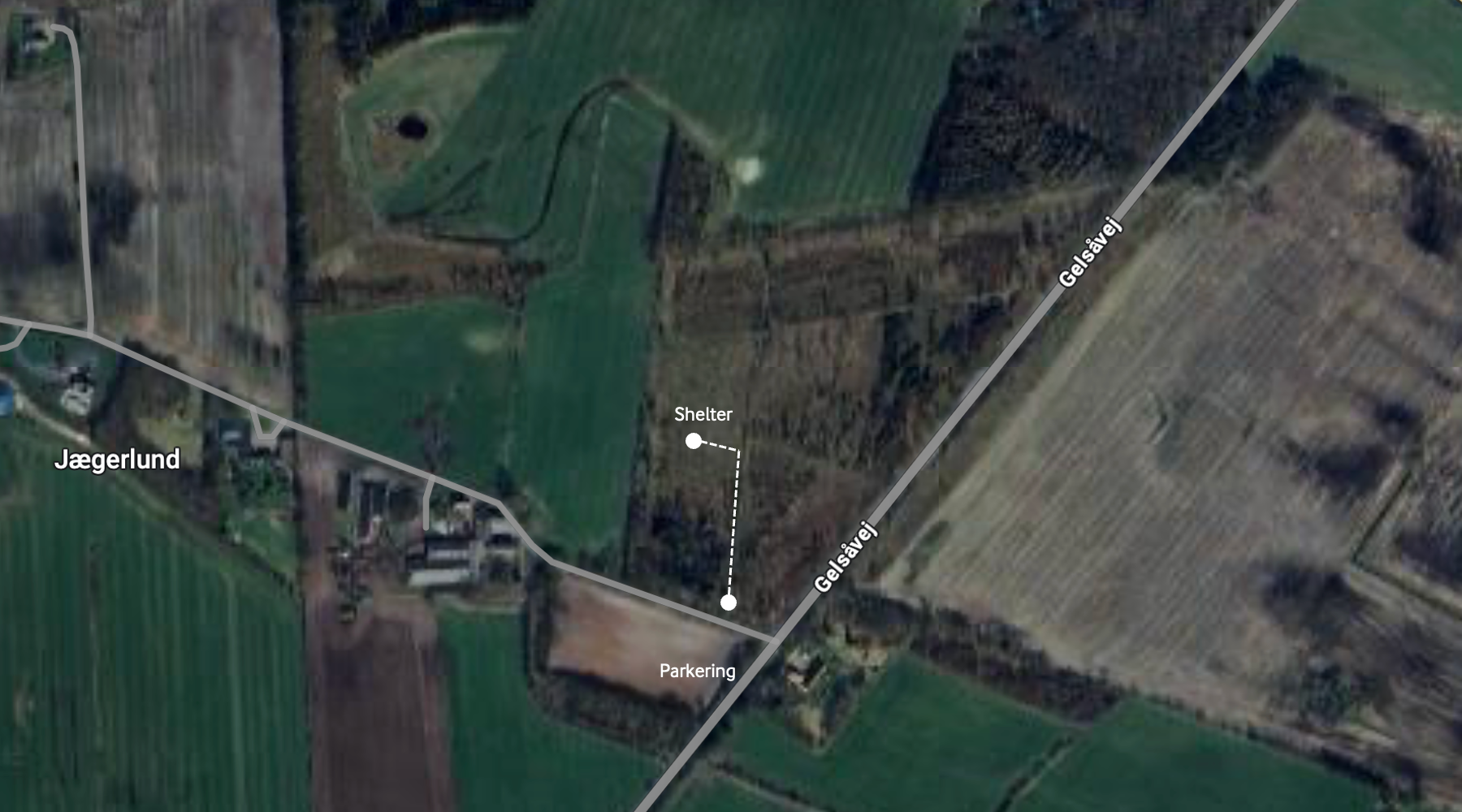 Her ligger shelteret