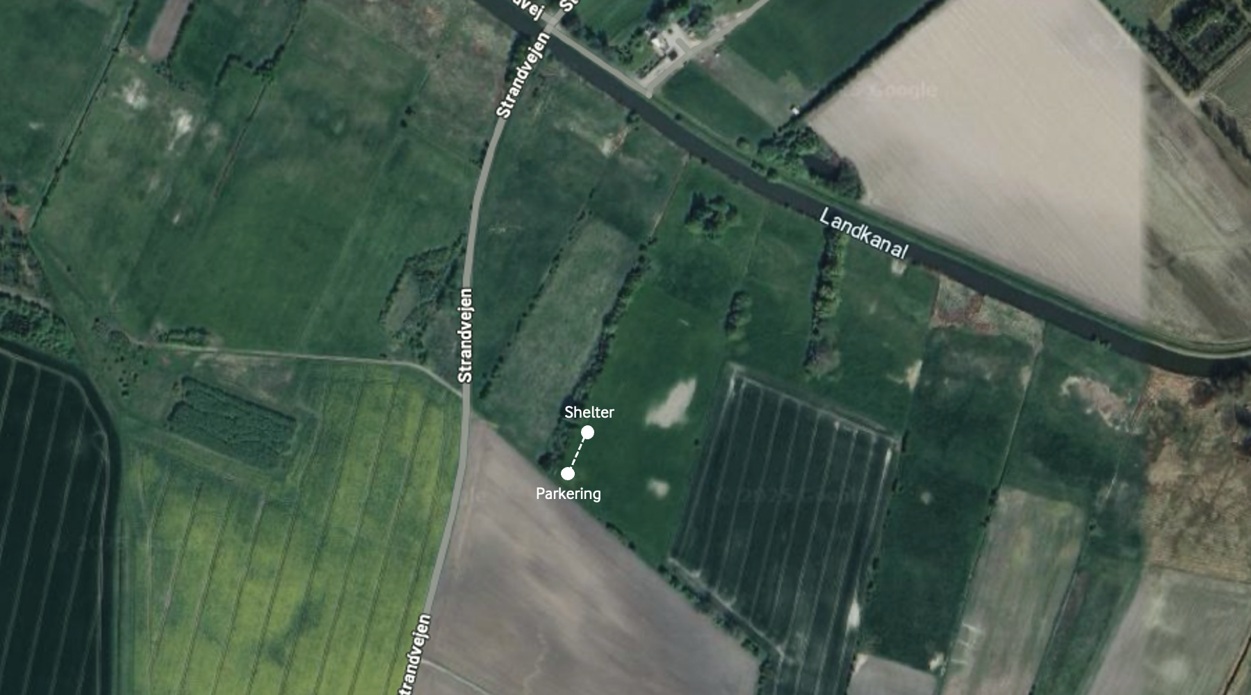 Her ligger shelteret