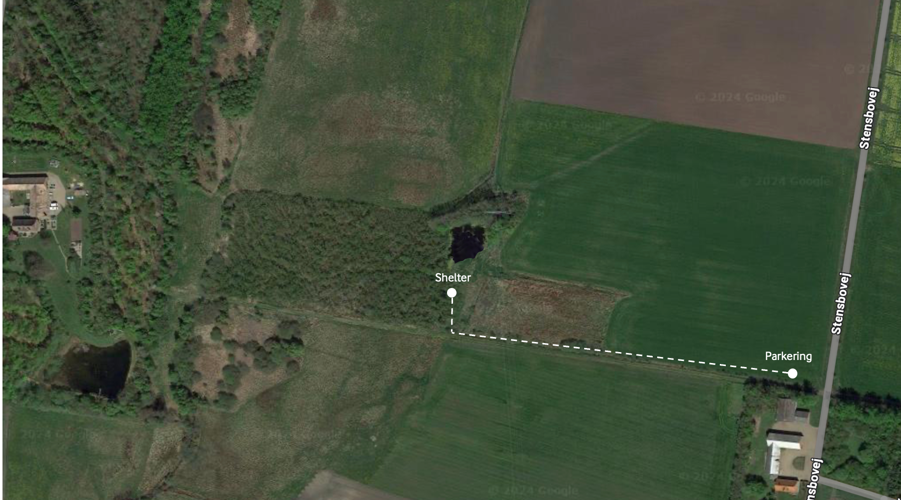 Her ligger shelteret