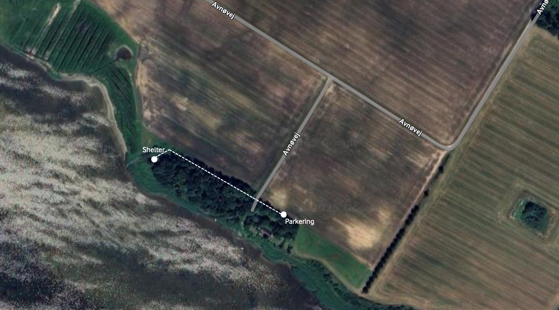 Her ligger shelteret