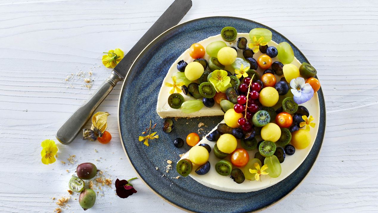 Cheesecake med frugt